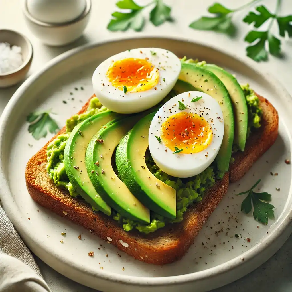 Toast Integrale con Avocado e Uova Sode